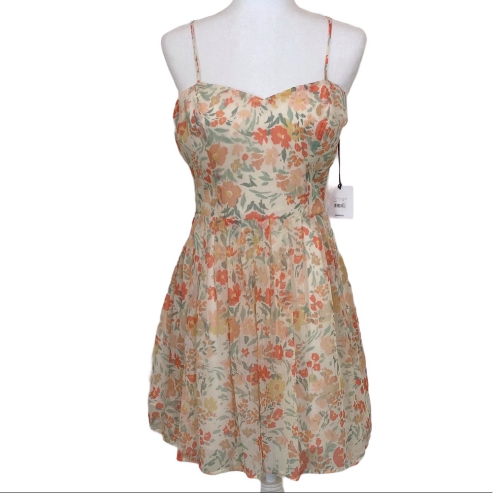 Jack BB Dakota NWT Floral Open Back Sundress 8